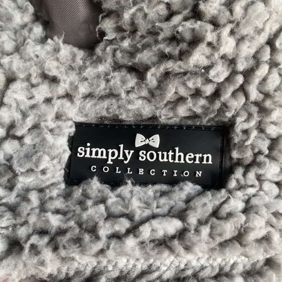 Simply Southern Sherpa pullover jacket half zip - Picture 5 of 5